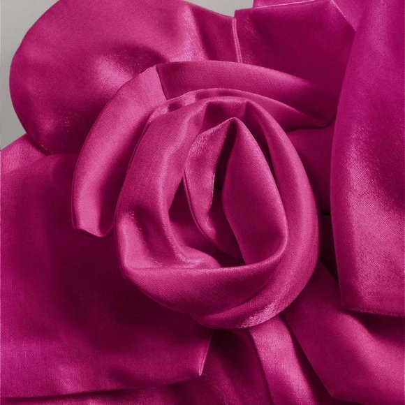 Flower Decor Lace Up Back Cami Top Pink - Picture 4 of 6